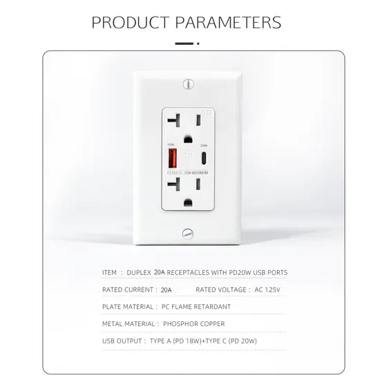 Fast Charging 20A Socket