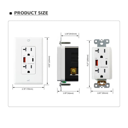 20A Duplex USB Charger